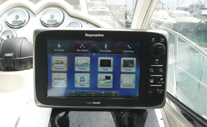 GPS tactil Raymarine, traceur multifonction sondeur, radar, GPS, vidéo